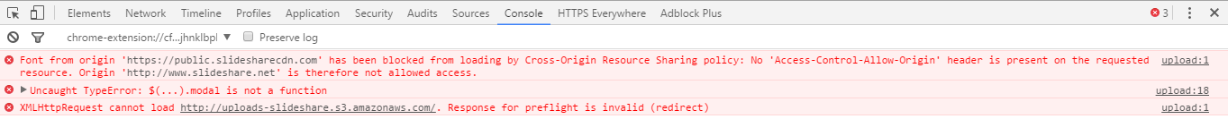 Console Error Console Error