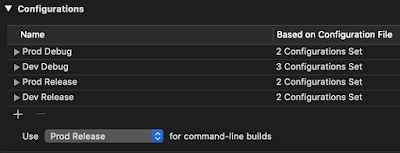 Xcode config