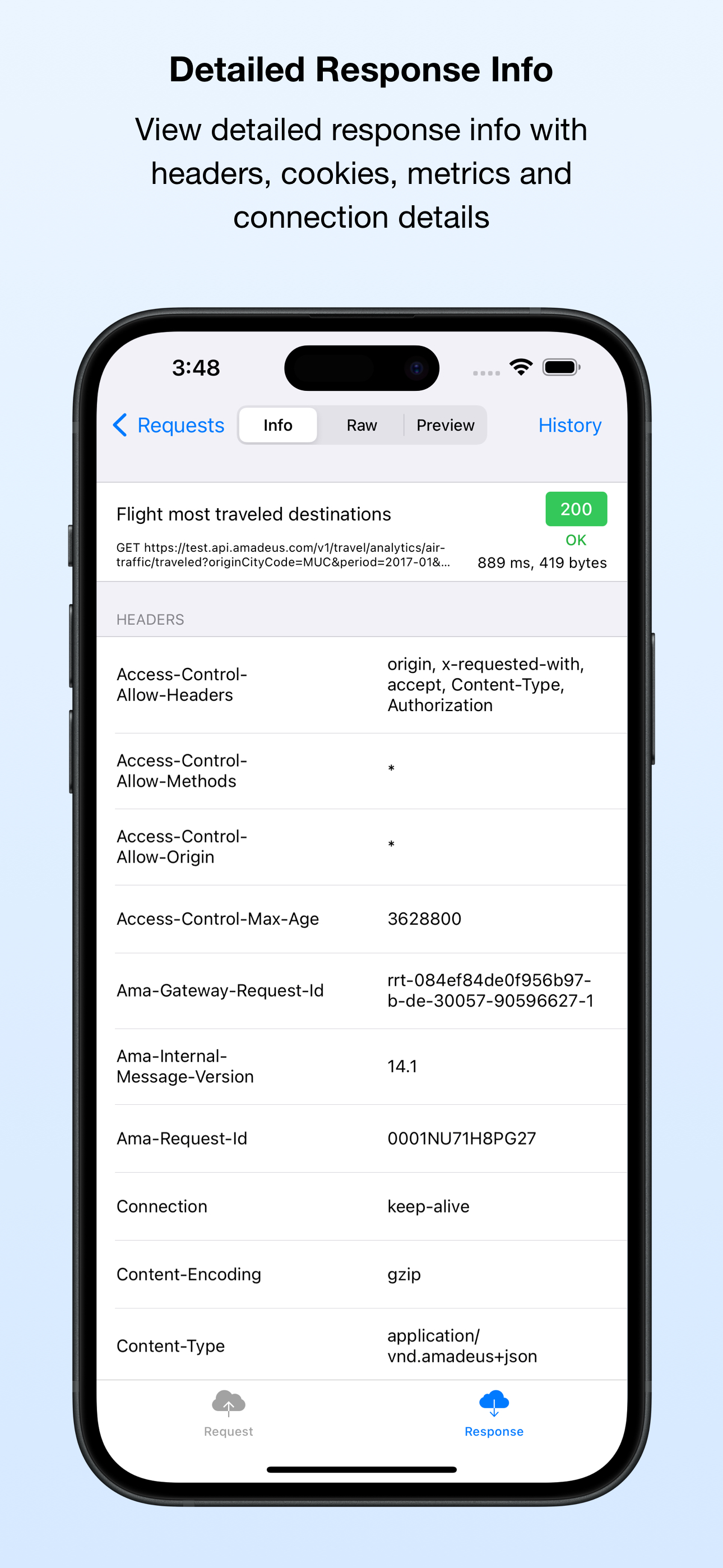 Detailed Response Info