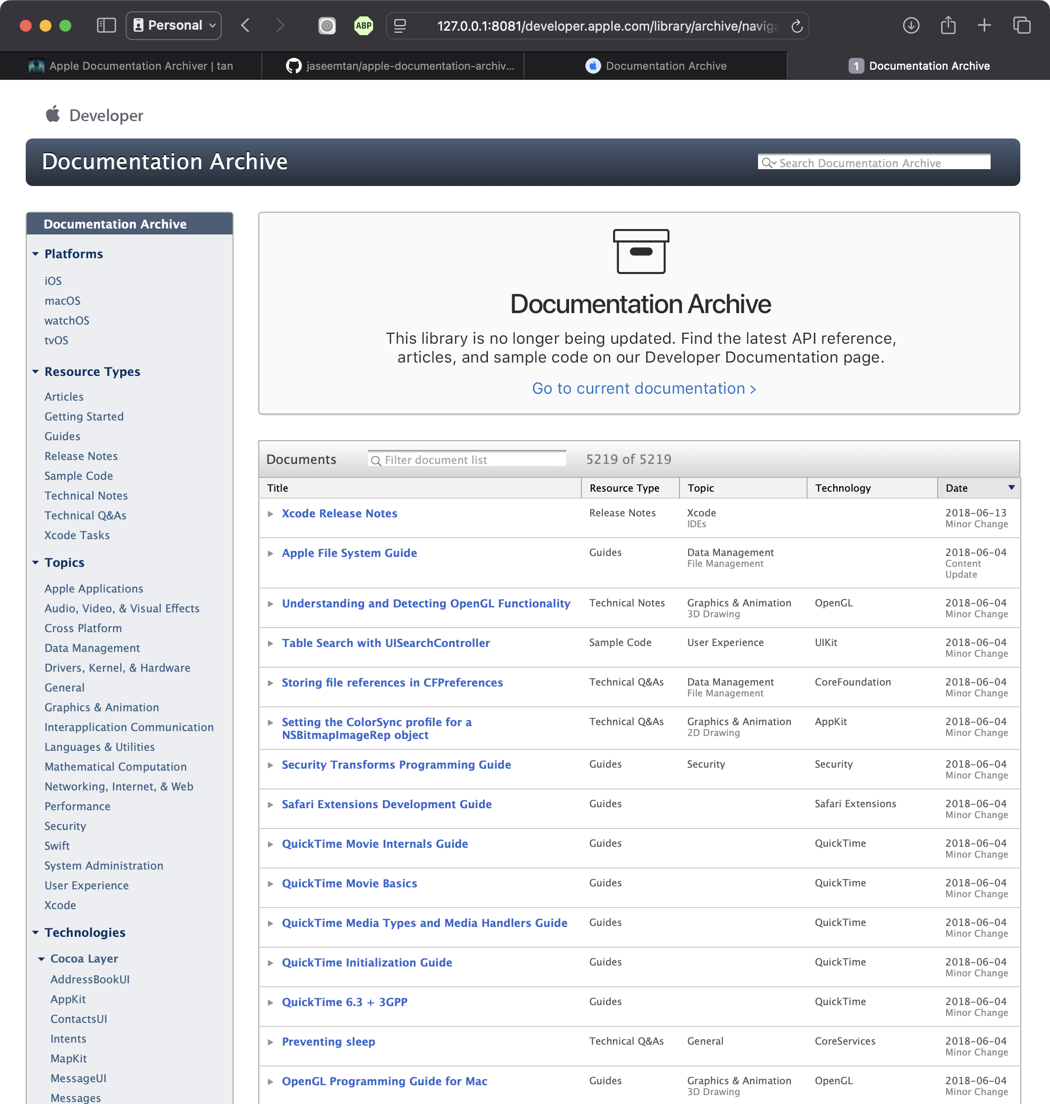Apple Documentation Archive