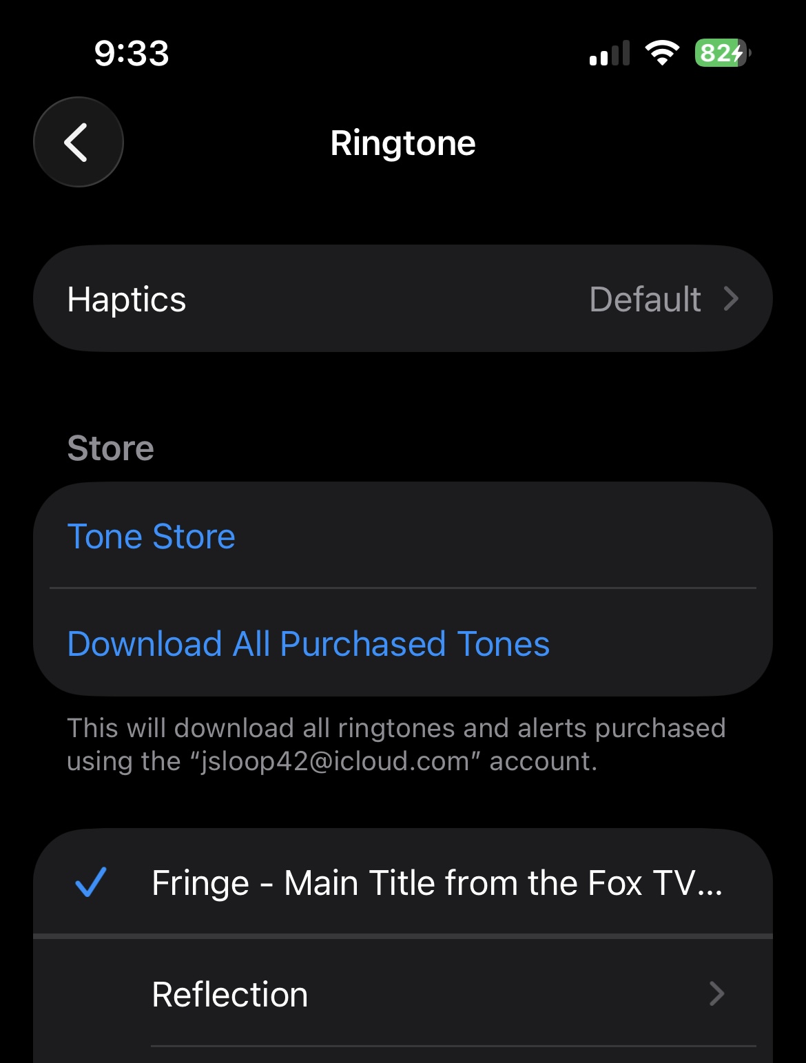 Custom ringtone on iPhone